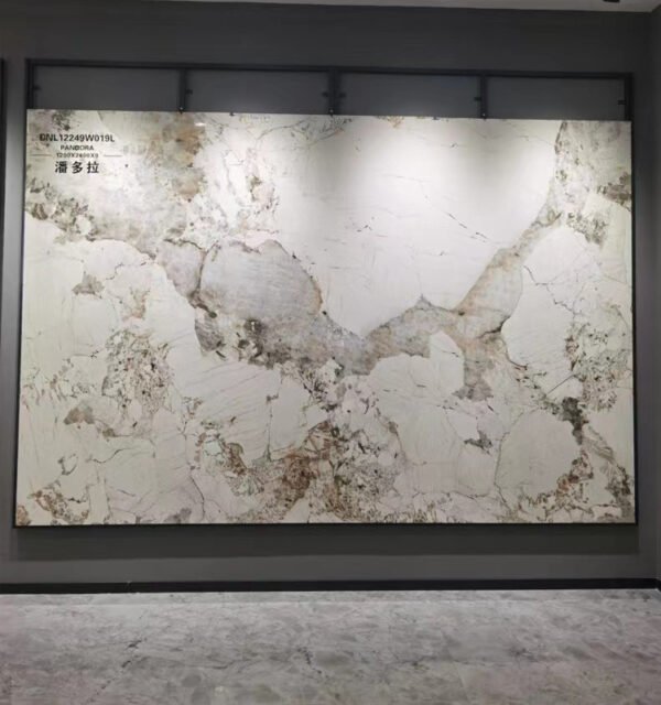 SKU-04-潘多拉2 单片 3D Continuous Pattern High Gloss PET Marble Pattern 1200x2400mm